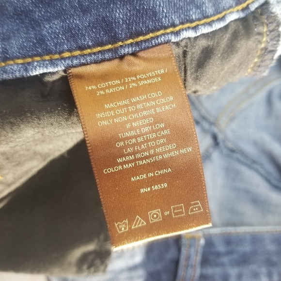 Kut from the Kloth Katy Ankle Straight Jeans Sz 16 - Picture 4 of 8